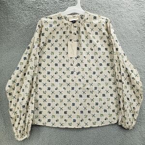 Universal Thread Poet Top Oversized Prairie Blouse Cottagecore Shirt NWT Sz Med